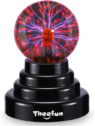 Magische Plasmakugel Theefun Mini Leucht Tragbare Ball Elektrostatische Kugel Berührungsempfindliche Blitzkugel, Blinkende Pädagogisches Spielzeug Physik Blitzlicht Plasmalampe Sphäre Lichteffekte