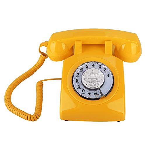Tosuny Retro Tischhandy in Form eines sechziger Jahre Telefons,Klassisches Telefon im 70er Jahre für Hause/Office.Beste Geschenk.(optional)