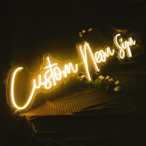 NEONAPM Neon Schild Personalisiert, LED Leuchtreklame Anpassbar für Bar, Hochzeit, Geburtstag, Jubiläum, Party, Neonlicht für Gaming Zimmer Schlafzimmer Heim Deko, Neon Sign Deko…
