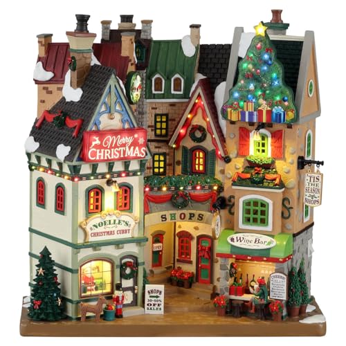 Lemax 15804 Christmas Village Facade: Tis The Season Shops