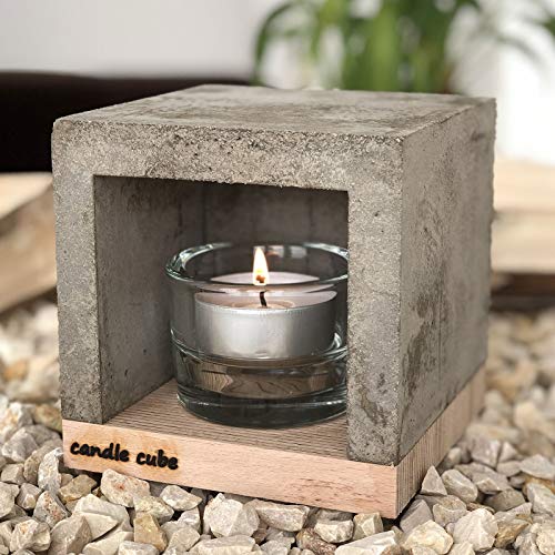 Candle Cube© Kleiner Teelicht Tisch-Kamin Ofen Stövchen Kerzen-Heizung Teelichtofen Heizwürfel